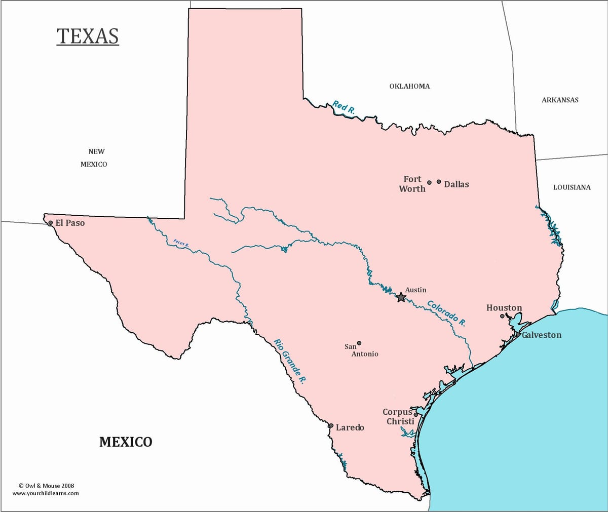 Austin, texas á korti